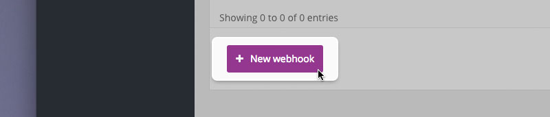 Click the New webhook button